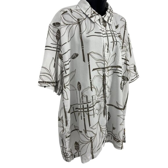 Quiksilver Waterman Collection Mens Comfort Fit Button-Up Shirt XXL Rayon - Picture 4 of 9